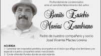 CONDOLENCIA BENITO EUSEBIO MACIAS ZAMBRANO – La Voz del Altiplano