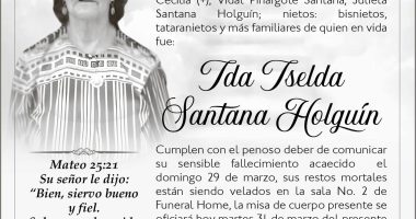 SEPELIO Ida Iselda Santana Holguin – La Voz del Altiplano
