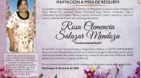 MISA ROSA CLEMENCIA SALAZAR MENDOZA – La Voz del Altiplano
