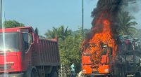 Incendio consume camión en Rocafuerte – La Voz del Altiplano