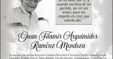 SEPELIO JUAN FILAMIR ARQUIMIDES RAMIREZ – La Voz del Altiplano