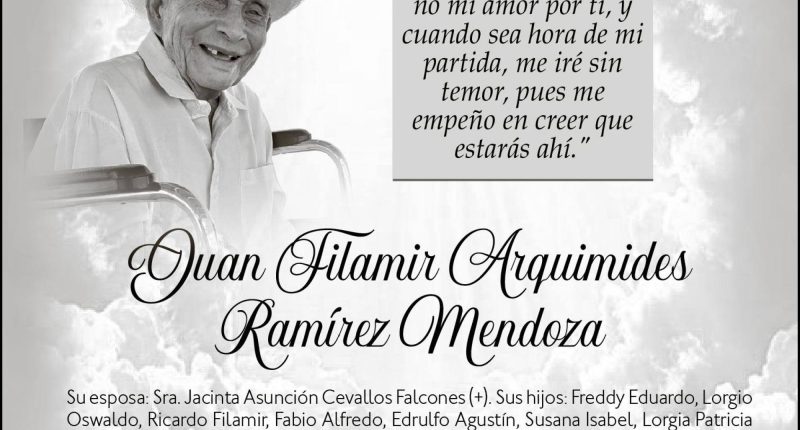 SEPELIO JUAN FILAMIR ARQUIMIDES RAMIREZ – La Voz del Altiplano