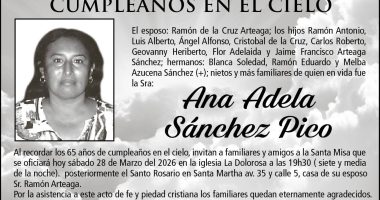 MISA ANA ADELA SANCHEZ PICO – La Voz del Altiplano
