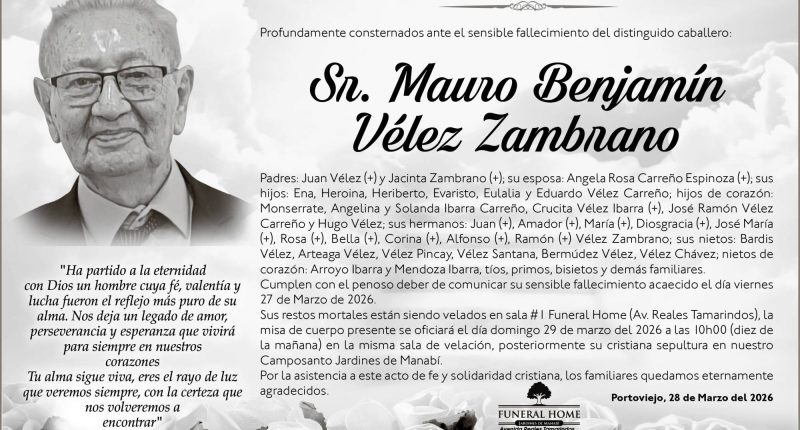 SEPELIO MAURO BENJAMIN VELEZ ZAMBRANO – La Voz del Altiplano