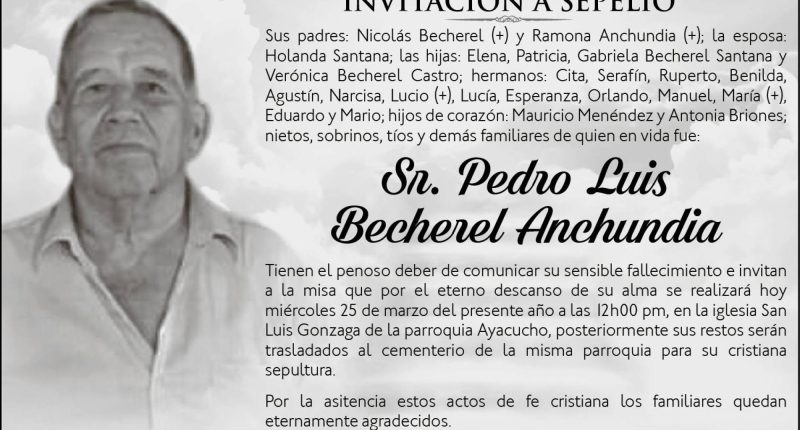 SEPELIO LUIS BECHEREL ANCHUNDIA – La Voz del Altiplano