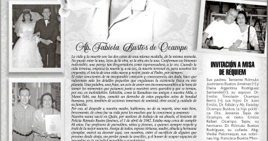 MISA FABIOLA BUSTOS DE OCAMPO – La Voz del Altiplano