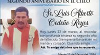 RECORDATORIO LUIS ALBERTO CEDEÑO REYES – La Voz del Altiplano