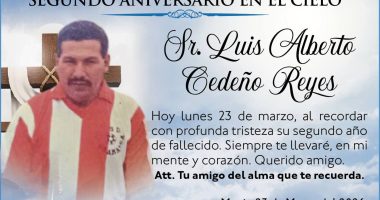 RECORDATORIO LUIS ALBERTO CEDEÑO REYES – La Voz del Altiplano