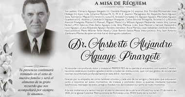 MISA ANSBERTO ALEJANDRO AGUAYO PINARGOTE – La Voz del Altiplano
