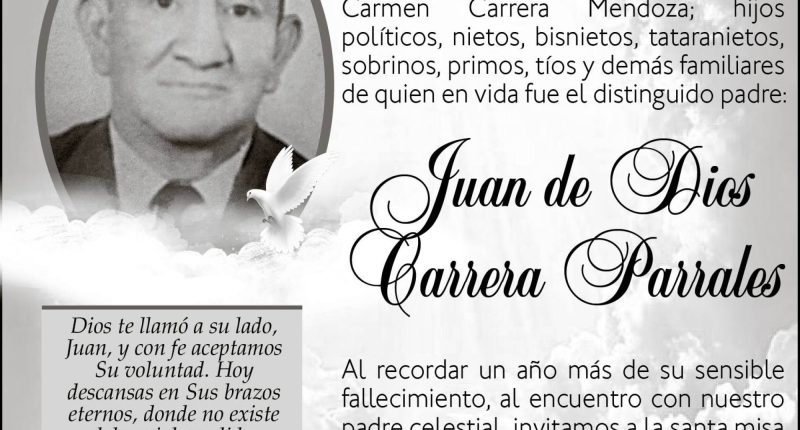 MISA JUAN CARRERA PARRALES – La Voz del Altiplano