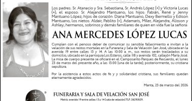 SEPELIO ANA MERCEDES LOPEZ LUCAS – La Voz del Altiplano