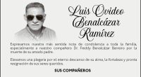 CONDOLENCIA LUIS OVIDEO BENALCAZAR RAMIREZ – La Voz del Altiplano