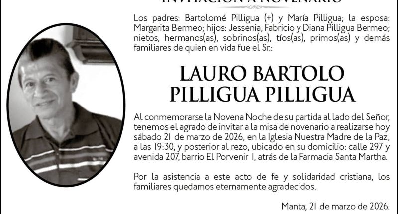 NOVENARIO LAURO BARTOLO PILLIGUA PILLIGUA – La Voz del Altiplano