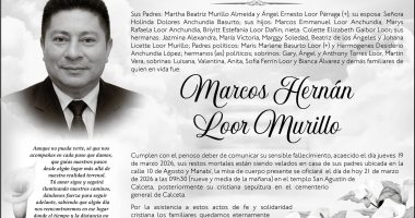 SEPELIO MARCOS HERNAN LOOR MURILLO – La Voz del Altiplano