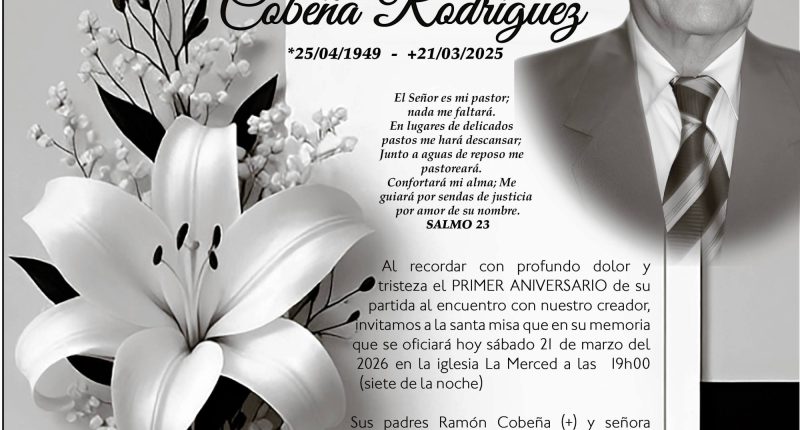 MISA José Roque Cobeña Rodríguez – La Voz del Altiplano