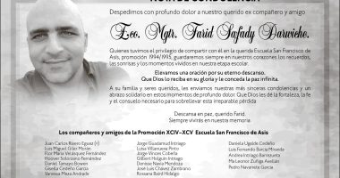 CONDOLENCIA FARID SAFADY DARWICHE – La Voz del Altiplano