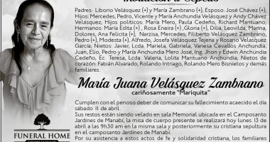 SEPELIO MARIA JUANA VELASQUEZ ZAMBRANO – La Voz del Altiplano