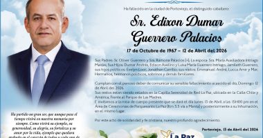 SEPELIO EDIXON DUMAR GUERRERO PALACIOS – La Voz del Altiplano
