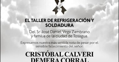 CONDOLENCIA CRISTOBAL CALVERI DEMERA CORRAL – La Voz del Altiplano