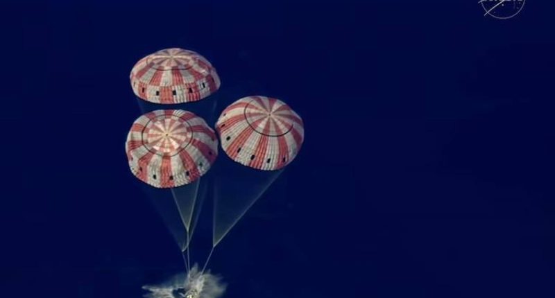 La cápsula Orion aterriza en el Pacífico – La Voz del Altiplano