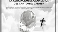 CONDOLENCIA Mariano Del Jesús Loor Vera – ASOGAN – La Voz del Altiplano