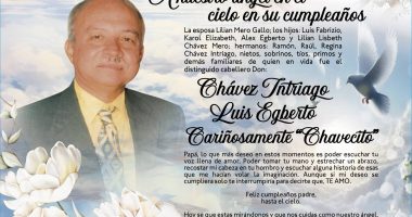 OBITUARIO LUIS EGBERTO CHAVEZ INTRIAGO – La Voz del Altiplano