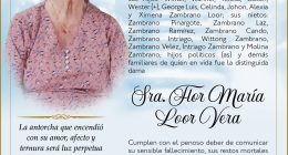 SEPELIO SRA FLOR MARIA LOOR VERA – La Voz del Altiplano