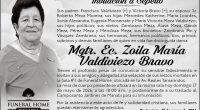 SEPELIO ZOILA MARIA VALDIVIEZO BRAVO – La Voz del Altiplano