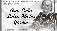 CONDOLENCIA  CELIA LUISA MIELES GARCIA – PATRONATO SERVICIO SOCIAL – La Voz del Altiplano