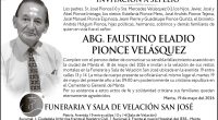 SEPELIO ABG FAUSTINO ELADIO PIONCE VELASQUEZ – La Voz del Altiplano