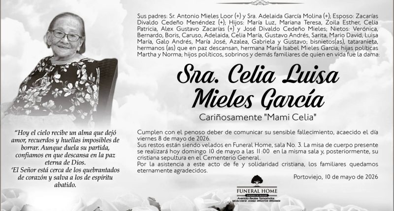 SEPELIO CECILIA LUISA MIELES GARCIA – La Voz del Altiplano